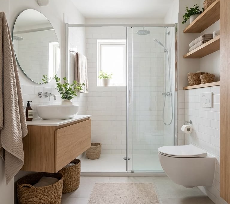 Casas de Banho depois da remodelação — Lisboa · Estilo nórdico